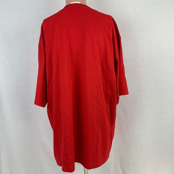 New England Patriots Embroidered T-Shirt Vtg 90s NFL Football Made USA Size XL - Picture 3 of 5